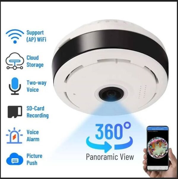 360 Degree Fisheye Panoramic Wifi Camera