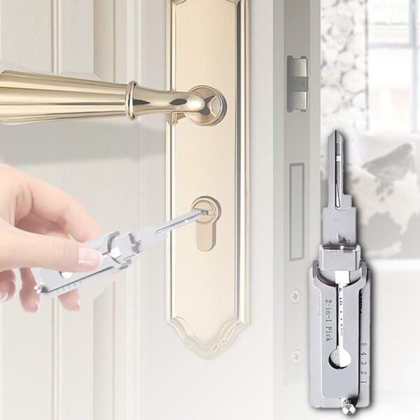 Two-in-one Stainless Steel Key Decoder Portable