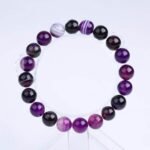 Bracelet En Pierre Naturelle Violet Pour Femme - Image 4