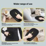 Pet Hair Remover Mitt Pet Hair Remover Gloves Deshedding Brush Glove For Dog Cat Rabbit With Long Short Curly Hair - Image 2