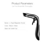 Car Magnet Magnetic Air Vent Mount Holder Magnetic Car Phone Holder Stand 360 Metal Car Air Vent Magnet Stand In Car GPS Mount Holder - Image 8