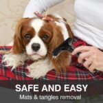 Pet Grooming Rake Double Row Pins Shedding And Dematting Undercoat Rake Comb For Dogs And Cats Safe Grooming Deshedding Brush Comb Out Mats Tangles Easily - Image 6