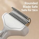 Pet Dematting Comb For Cats Dogs, Self Cleaning Deshedding Brush With Stainless Steel Blades, 26 Angle Undercoat Rake For Removing Loose Hair And Tangles, Grooming Tool For Long Short Haired Pets - Image 7
