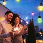 52.5FT Colorful Outdoor String Lights Smart RGB LED Patio Lights IP66 Waterproof Dimmable Hanging Light Bulbs With APP Remote Control 15 Bulbs - Image 5