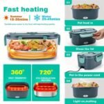 Electric Heated Lunch Box Portable Food Warmer Lunch Bento Box 12V 24V UK Plug - Image 5