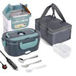 Electric Heated Lunch Box Portable Food Warmer Lunch Bento Box 12V 24V UK Plug