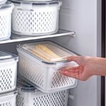 Double-layer Draining Plastic Food Storage Container Set - Image 4