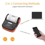 GOOJPRT 80mm Mini Thermal Receipt Printer Portable Mobile Ticket Bill Printer For Android IOS Windows Wireless Bluetooth Printer - Image 2